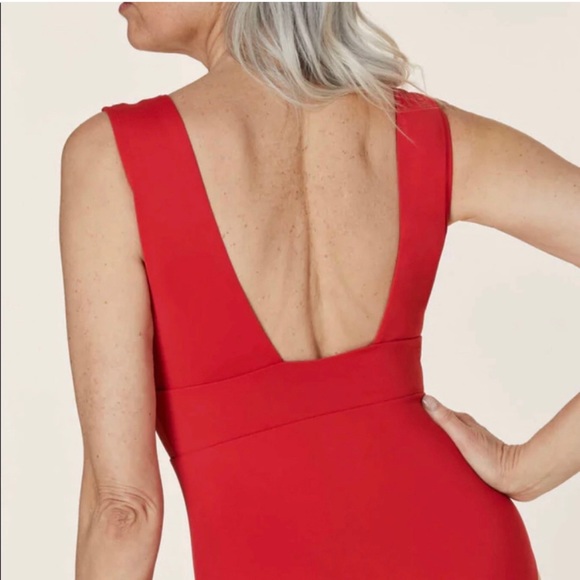 Andie Swim The Mykonos—Flat in Cherry Red XS - Picture 3 of 5